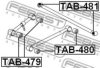 TOYOT 4871060121 Control Arm-/Trailing Arm Bush